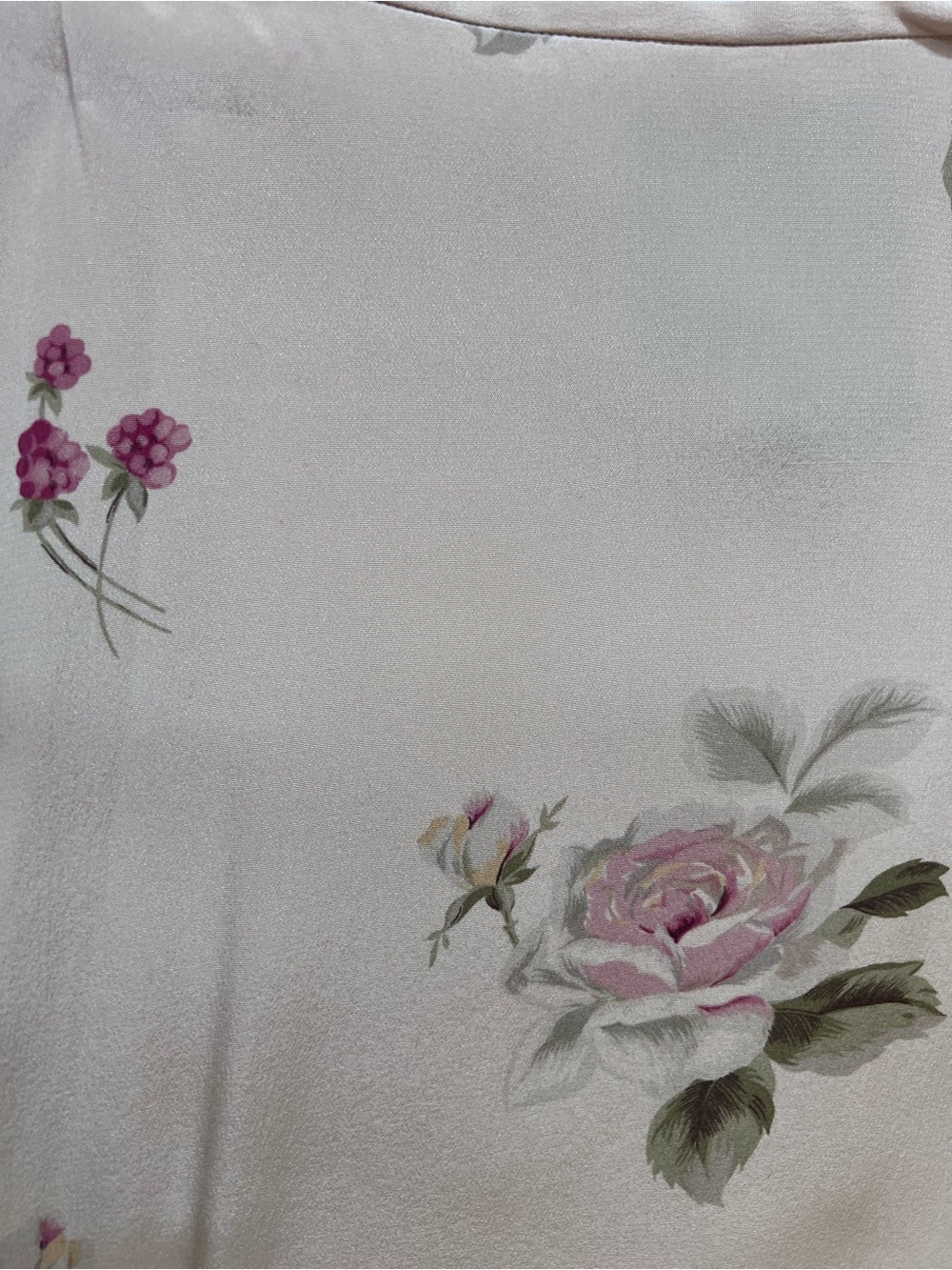 NWT Vintage Lauren Ralph Lauren 100% Silk Floral Dress & Skirt Set Cottagecore - Picture 5 of 16